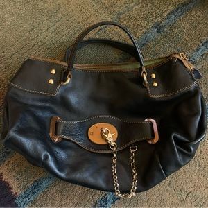 Beautiful OrYANY black leather satchel in great condition.